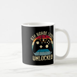 6th Grade Level Unlocked Back To School First Day Coffee Mug