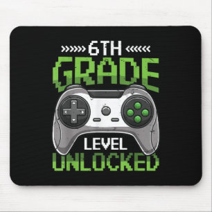 6th Grade Level Unlocked Back To School Video Game Mouse Pad