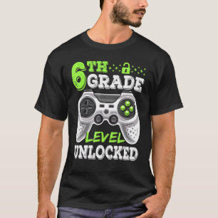 6th Grade Level Unlocked Video Game Back To School T-Shirt