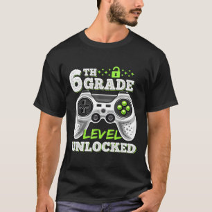 6th Grade Level Unlocked Video Game Back To School T-Shirt