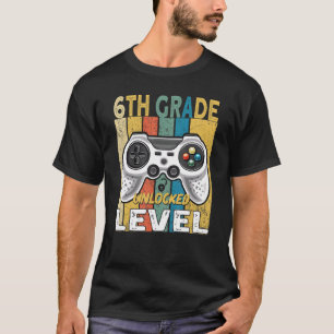 6th Grade Level Unlocked Video Game Back To School T-Shirt