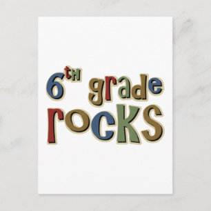 6th Grade Rocks Sixth Postcard