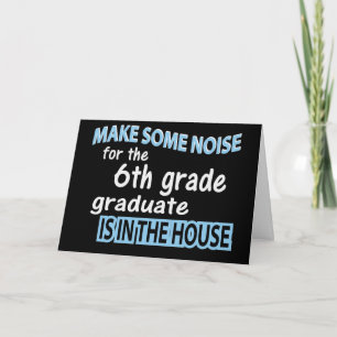 6th Grade School Graduate Congratulations Card