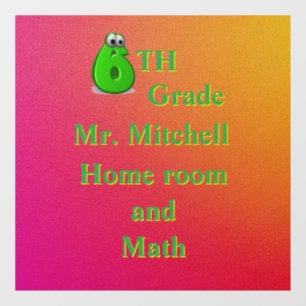 6th Grade School Room 6” X 6”