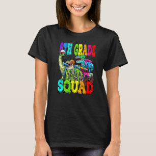 6th Grade Squad Monster Truck Dinosaur Back To Sch T-Shirt