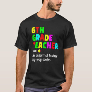 6th Grade Teacher Definition Happy First Day Of Sc T-Shirt