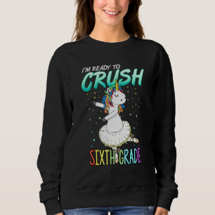 6th Grade Unicorn Ballerina Ballet Dancer Crush Si Sweatshirt