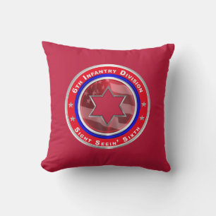 6th Infantry Division  Throw Pillow