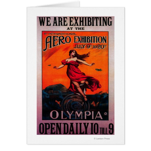 6th International Aero Expo Vintage Poster (Front)