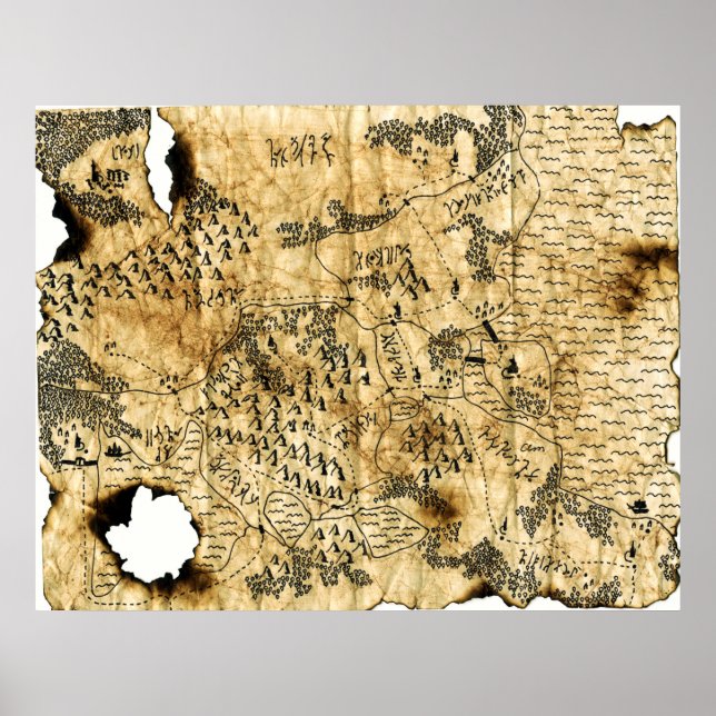 6th Map of the Forgotten Realm Poster (Front)