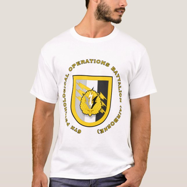 6th PsyOps Bn - Airborne T-Shirt (Front)