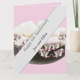 6th Wedding Anniversary, Iron and Sugar Card