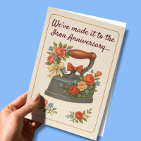 6th wedding anniversary romantic iron