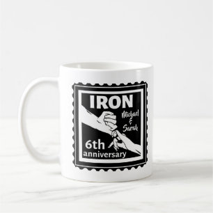 6th wedding anniversary traditional gift iron coffee mug