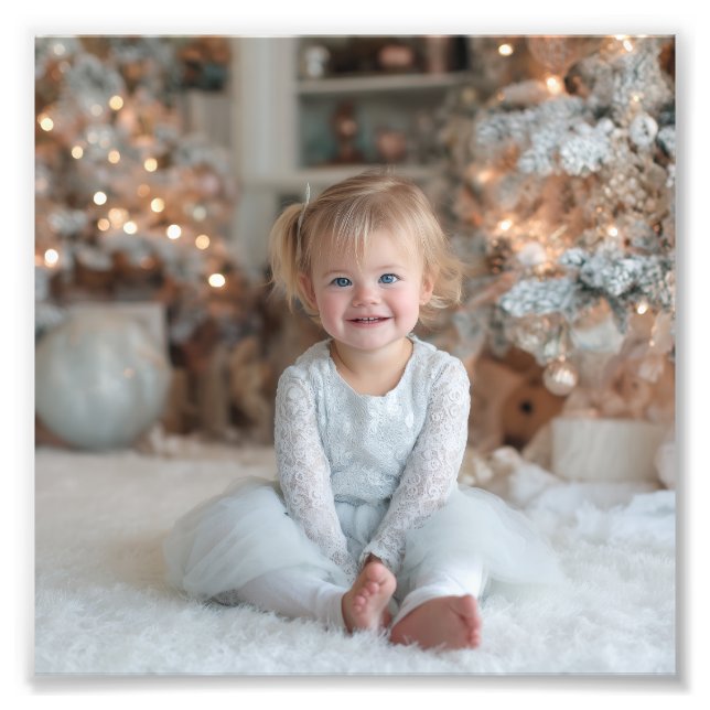 6x6 Family Holiday Photo Print (Front)