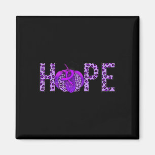6yo8 Purple Ribbon Heimerheimer's Awareness Month Magnet