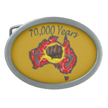 70000 years Belt Buckle