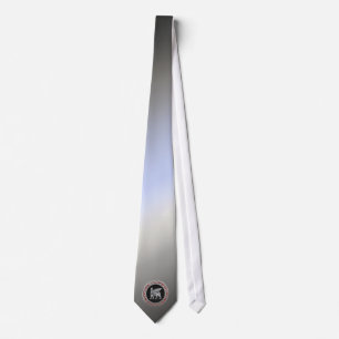 [700] Babylonian Winged Bull [Silver] [3D] Tie