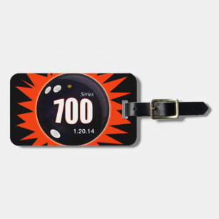 700 Bowling Series - Red Luggage Tag