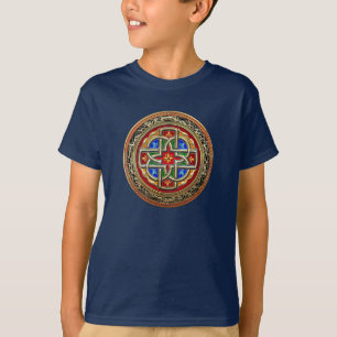[700] Celtic Cross [Gold+Enamel] T-Shirt