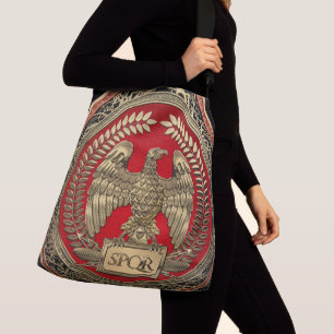 [700] Gold Roman Imperial Eagle Crossbody Bag