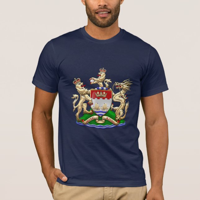[700] Hong Kong Historical 1959-1997 Coat of Arms T-Shirt (Front)