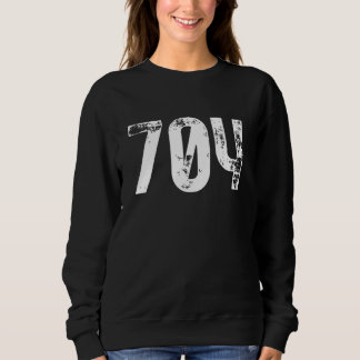 704 Area Code Charlotte NC Mobile Telephone Area C Sweatshirt