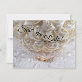 7060-Wedding Bouquet & Rings Postcard
