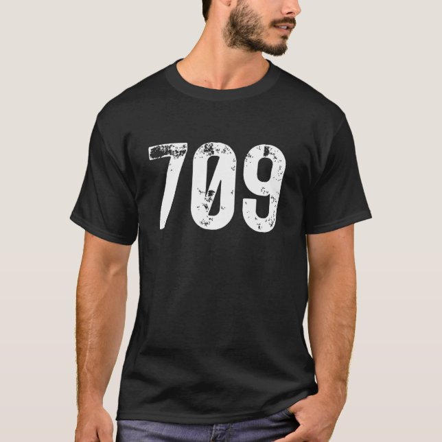 709 Area Code Newfoundland Labrador Mobile Area Co T-Shirt (Front)