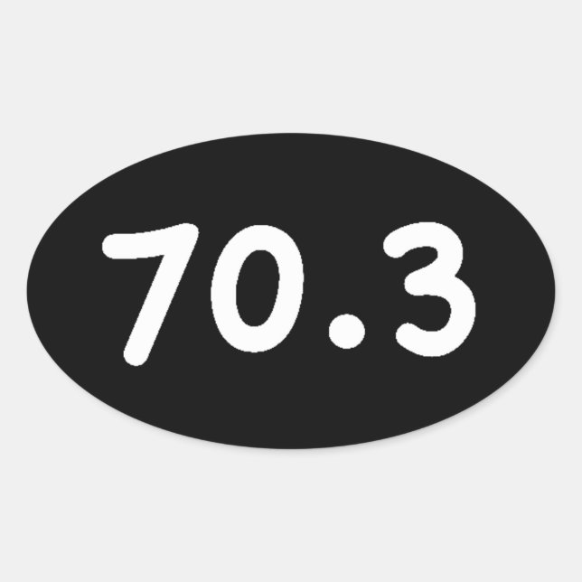 70.3 OVAL STICKER (Front)