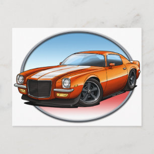 70-73 Orange W Camaro.png Postcard