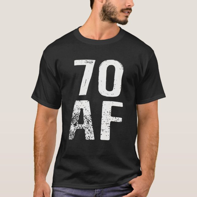 70 AF Vintage 70Th Birthday Tee (Front)