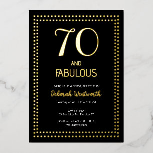 70 and Fabulous Elegant Sixtieth Birthday Party