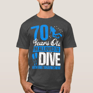 70 Birthday Scuba Diving Scuba Diver 70 Years Old T-Shirt