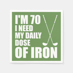 70 Daily Dose Of Iron Golfer Party Napkins