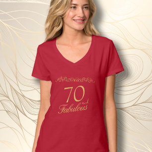 70 Fabulous Ornament 70th Birthday Guest of Honour T-Shirt