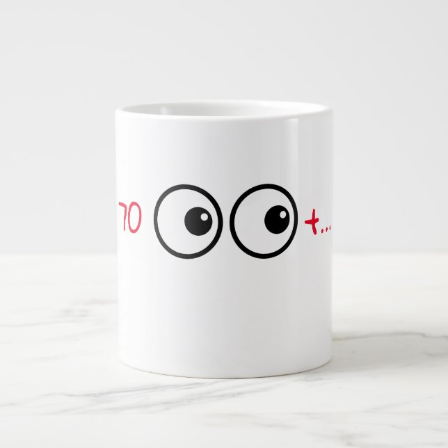 70+ LARGE COFFEE MUG (Front)