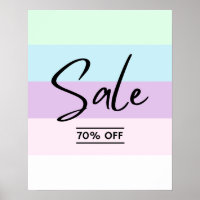 70% Off Retail Sale Sign, Boutique Sale Signage,