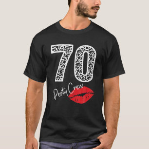 70 Party Crew Drinking Beer Gifts 70Th Years Happy T-Shirt