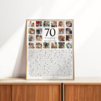 70 Reasons We Love You Photo Collage Keepsake Gift