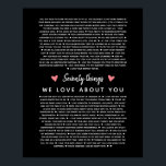 70 reasons why we love you birthday gift for him poster<br><div class="desc">This is a DO IT YOURSELF XX Reasons why we love you. roses reasons we love you,  editable 50 Reasons,  60th birthday,  editable,  80th birthday,  memories,  love you,  mom,  retire You can edit the main body text. Designed by The Arty Apples Limited</div>
