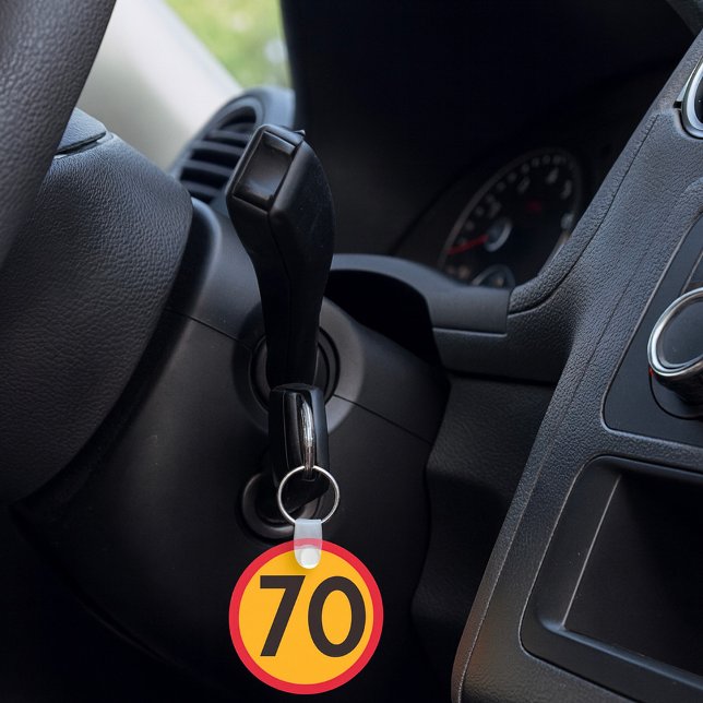 70 Speed Limit Road Traffic Sign Key Ring (Creator Uploaded)
