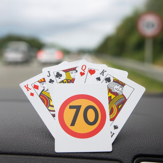 70 Speed Limit Road Traffic Sign Playing Cards (Creator Uploaded)