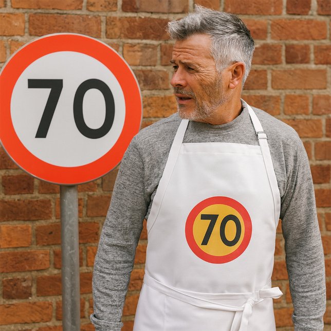 70 Speed Limit Road Traffic Sign Standard Apron (Creator Uploaded)