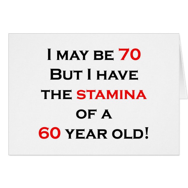 70 stamina (Front Horizontal)