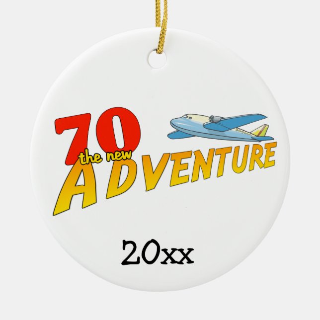 70 The New Adventure Plane Keepsake Ornament (Front)