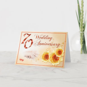 70 Wedding Anniversary Card