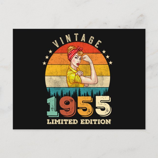 70 Year Old Bday 1954 Vintage 70th Birthday Women Postcard (Front)