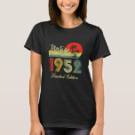 70 Year Old Gifts Vintage 1952 Limited Edition T-Shirt<br><div class="desc">70 Year Old Gifts Vintage 1952 Limited Edition 70Th Birthday Shirt</div>