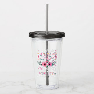 70 Year Old Made In 1953 Floral 70th Birthday Gift Acrylic Tumbler